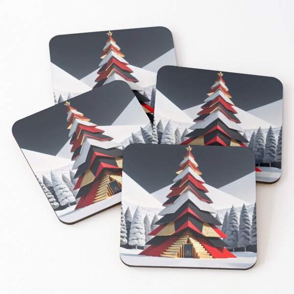 Item preview, Stylized ornamental decorative fantasy artistic Christmas tree illustration designed and sold by 4Seasons.