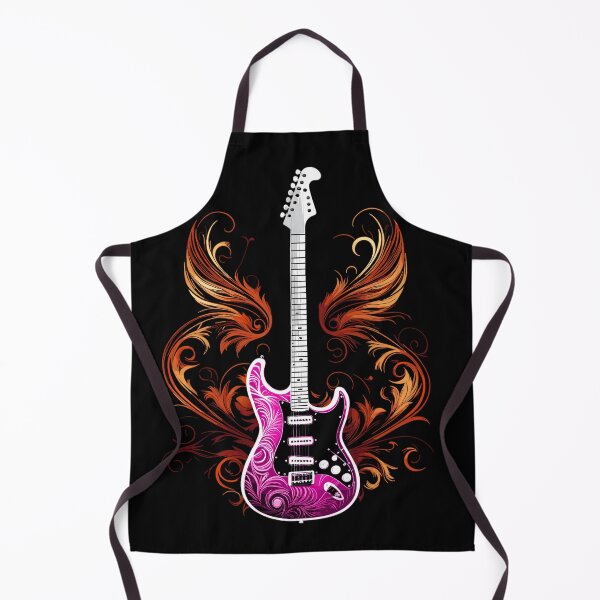 Artikelvorschau, Copy of Rote elektrische Gitarre mit verzierten Flammen entworfen und verkauft von EternalDelight1.