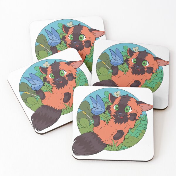 Item preview, Cute Chibi Fox - Playing with a Butterfly designed and sold by COSTFEIT.