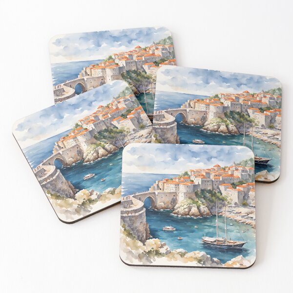 Item preview, Enchanting Dubrovnik: City Walls and Crystal Adriatic designed and sold by LSVart.