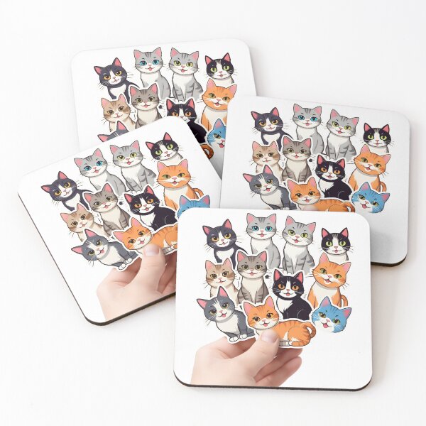 Item preview, Charming Circle of Cats: A Whimsical Feline Gathering designed and sold by RevGens.