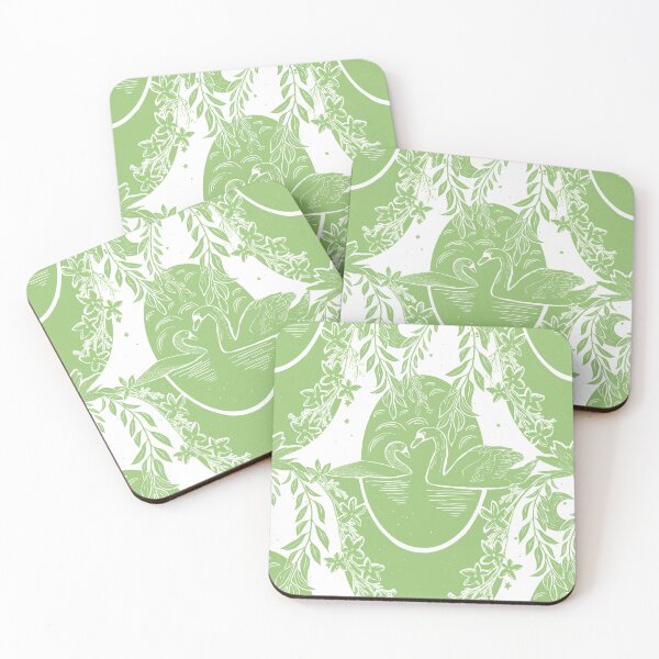 Item preview, Cisnes bajo el sauce verde y blanco. designed and sold by eloulamb.