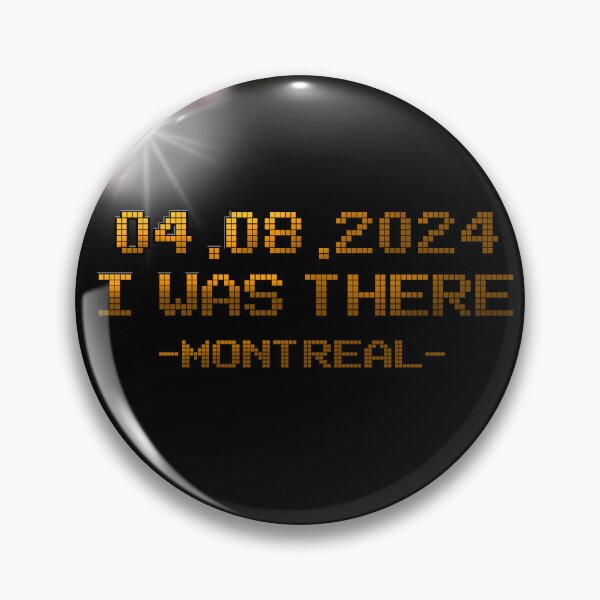 Artikelvorschau, Totale Sonnenfinsternis 8. April 2024 Montreal entworfen und verkauft von Nerd Shizzle.