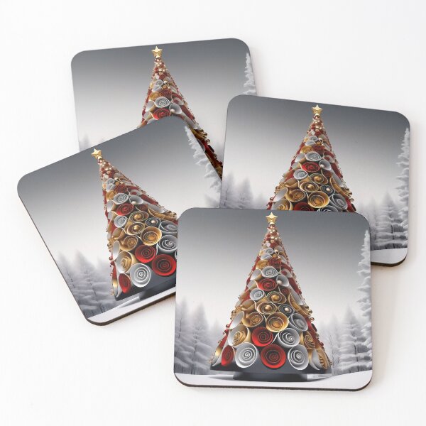 Item preview, Stylized ornamental decorative fantasy artistic Christmas tree illustration designed and sold by 4Seasons.