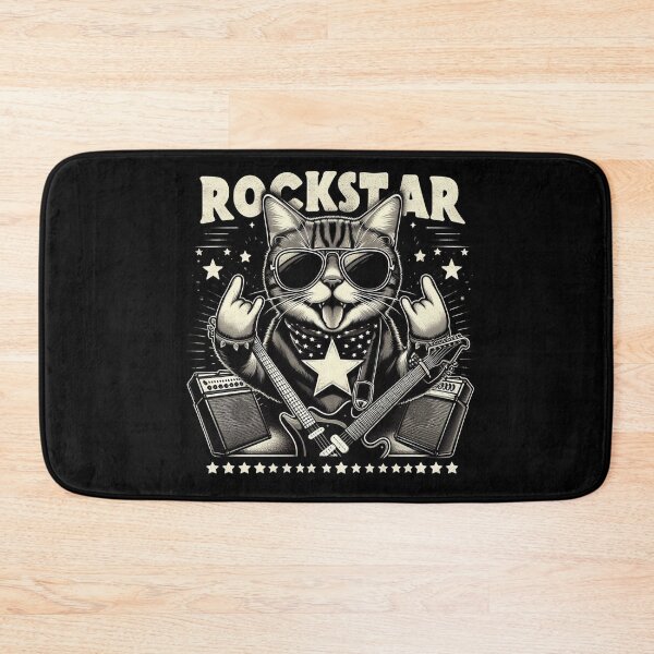 Artikelvorschau, Rockstar-Katze entworfen und verkauft von Big Catsby.