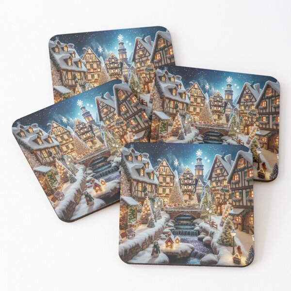 Item preview, A Snowy Christmas Wonderland in Alsace designed and sold by FriskyLemur.
