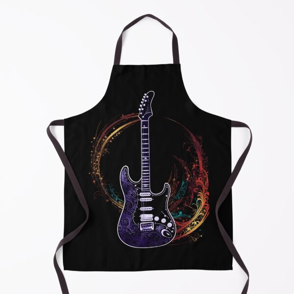 Artikelvorschau, Lila Elektrische Gitarre mit verzierten Blumen entworfen und verkauft von EternalDelight1.