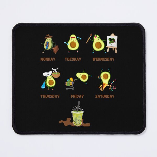 Item preview, Funny Avocado Week 7 Days of Exercise Essential T-shirt designed and sold by MAGness.