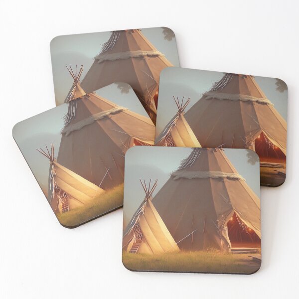 Item preview, Native American Teepee Camp - Landscape designed and sold by Gary-Shop.