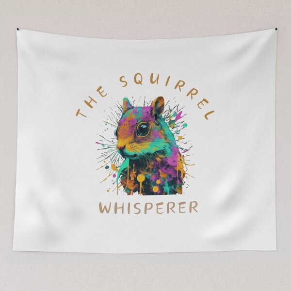 Item preview, The Squirrel Whisperer, vintage squirrel for squirrel lovers designed and sold by NaaEchDesign ⭐⭐⭐⭐⭐.
