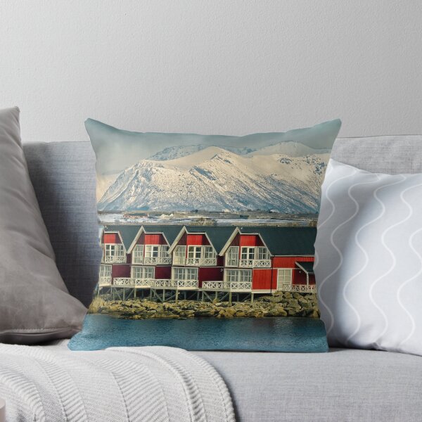 Item preview, Red houses at Stokmarknes  Norway designed and sold by RosRidleyPhoto.