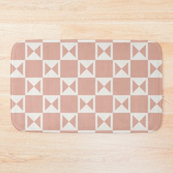 Item preview, Peach Cream Blush Pink Pastel Rose Triangle Square Scandinavian Contemporary Abstract Art Pattern designed and sold by PenguinForests.