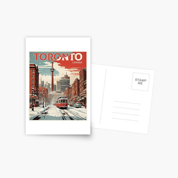 Item preview, Toronto Canada Vintage Poster Tourism designed and sold by TravelersGems.