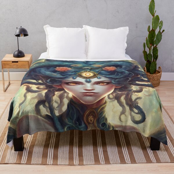 Item preview, The head of Medusa beautiful Gorgon goddess Greek mythology designed and sold by TheLocoShop.