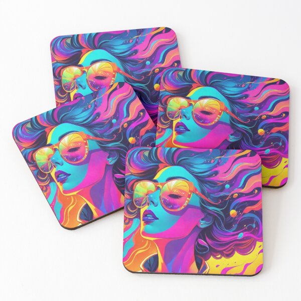Item preview, bright portrait of woman with glasses designed and sold by gosecreativo20.