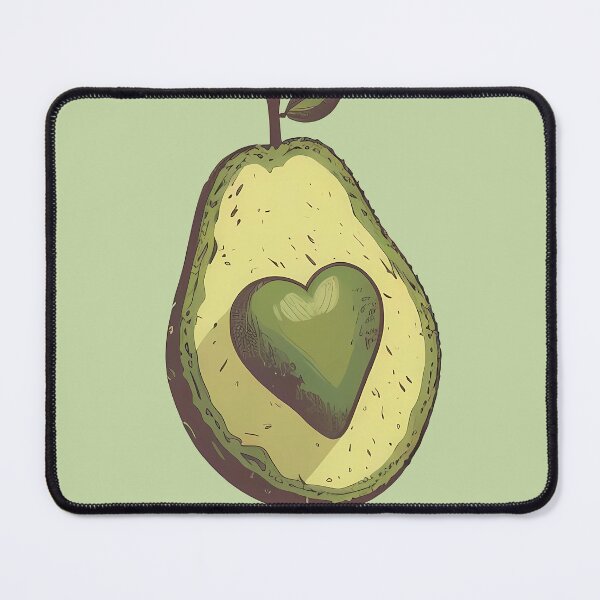 Item preview, Avocado with heart-shaped pit designed and sold by randrdesign.