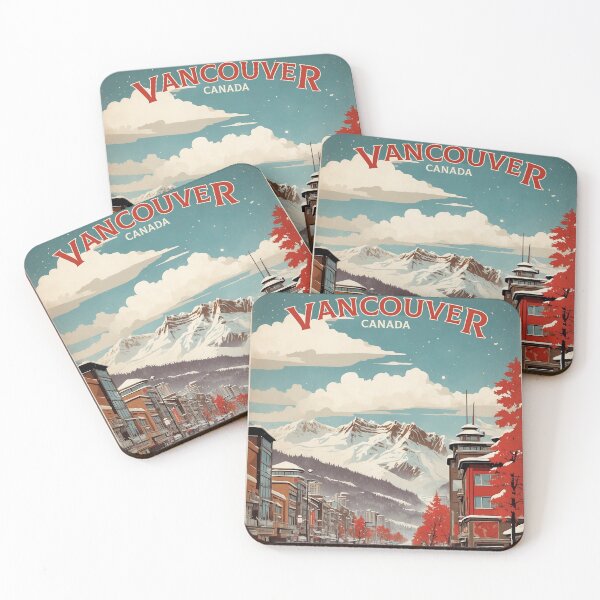 Item preview, Vancouver Canada Vintage Poster Tourism designed and sold by TravelersGems.