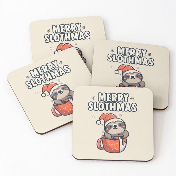 Item preview, Cute Merry Slothmas Hot Chocolate for Sloth Fanatics designed and sold by Laugh-Lines.