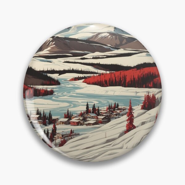 Item preview, Whitehorse Canada Vintage Poster Tourism designed and sold by TravelersGems.