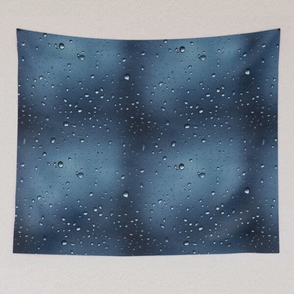 Item preview, Night time Blue Raindance: Serenity Through the Window designed and sold by NeavesPhoto.