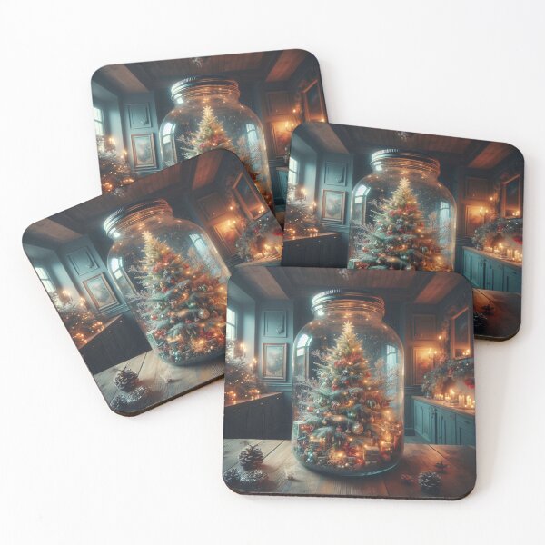 Item preview, Joyful Elegance: A Radiant Christmas Tree Captured in a Glass Cocoon designed and sold by lupo213.