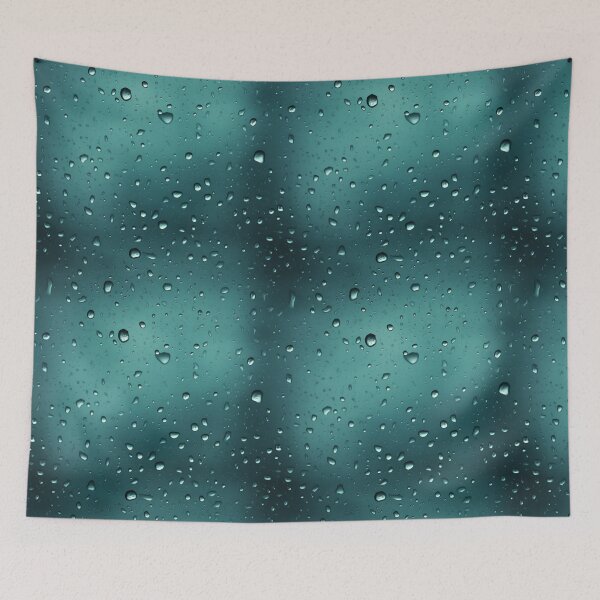 Item preview, Night time Cyan Raindance: Serenity Through the Window designed and sold by NeavesPhoto.