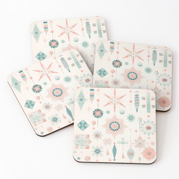 Item preview, Geometric Ornaments in Winter Pastels designed and sold by RxU3.