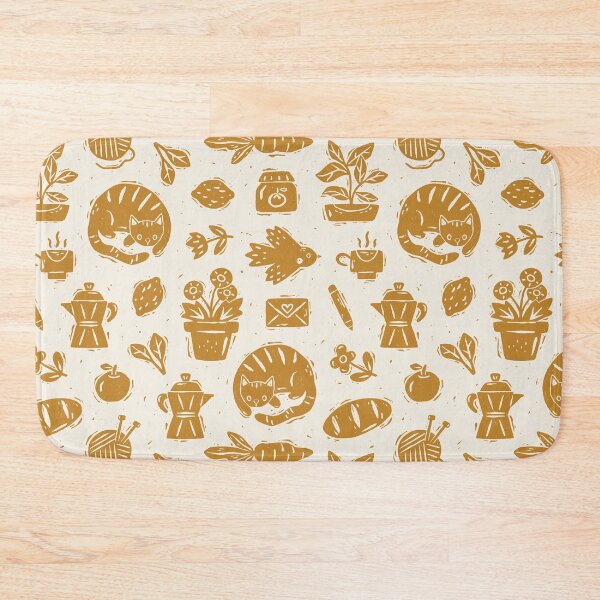 Item preview, A Simple Day - Block Print Style designed and sold by ohjessmarie.