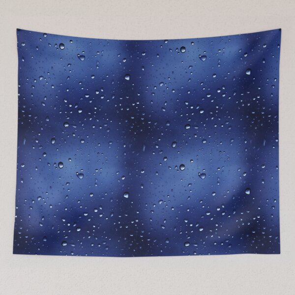 Item preview, Night time Dark Blue Raindance: Serenity Through the Window designed and sold by NeavesPhoto.