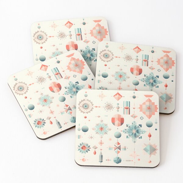 Item preview, Geometric Ornaments in Winter Pastels designed and sold by RxU3.