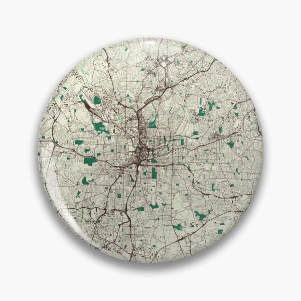 Item preview, Atlanta Street Map designed and sold by mapsbymo.