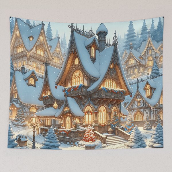 Item preview, Magical Elvish Christmas Fantasy Wonderland designed and sold by FriskyLemur.