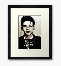 Mugshot Collection - Frank Sinatra Framed Print