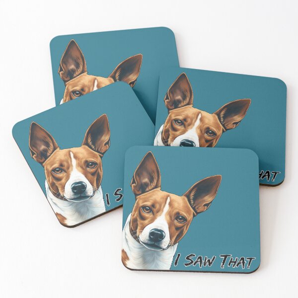 Item preview, Basenji dog - I saw that - meme saying designed and sold by WallyPink.