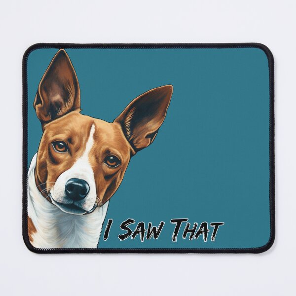 Item preview, Basenji dog - I saw that - meme saying designed and sold by WallyPink.