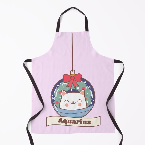 Item preview, Aquarius Christmas Kitty designed and sold by cafelab.