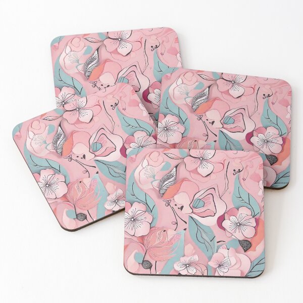 Item preview, Pink Flowers spring feminine elegance wear fashion designed and sold by Carlos Gudino.