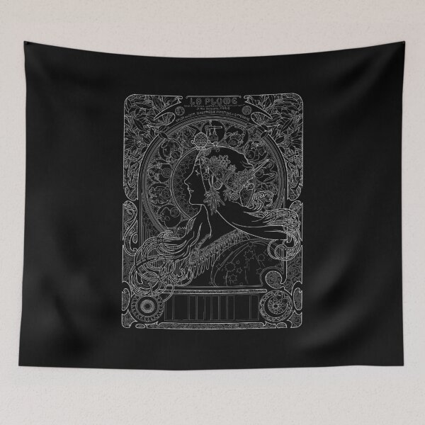 Item preview, Alphonse Mucha Zodiac White Neon designed and sold by lachataigne.