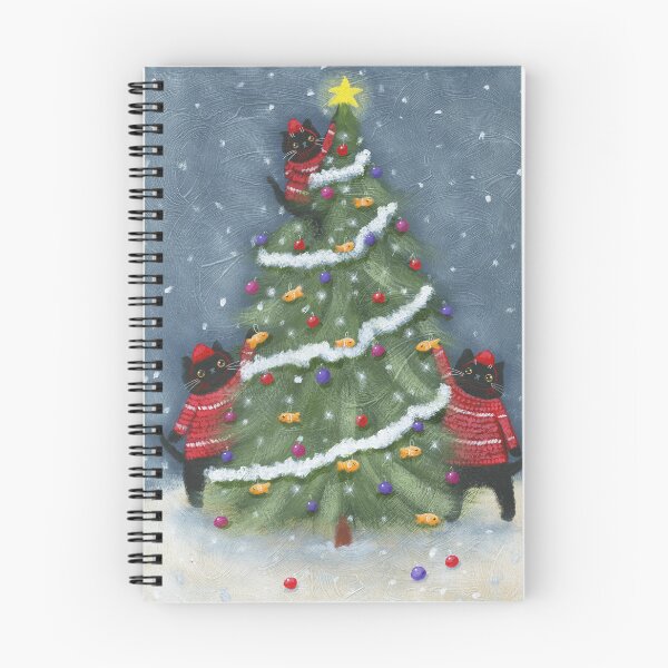 Item preview, Cats Fishy Christmas Tree designed and sold by KilkennyCat Art.