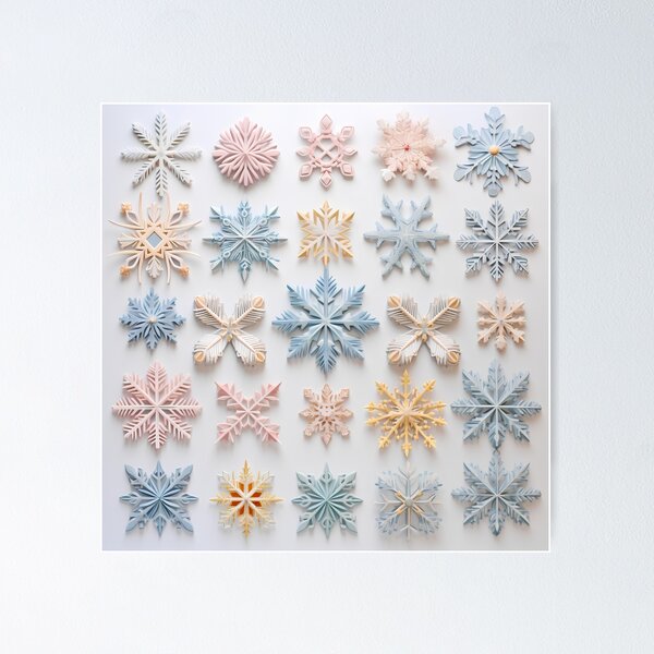 Item preview, Armonía en el diseño de copos de nieve designed and sold by RxU3.