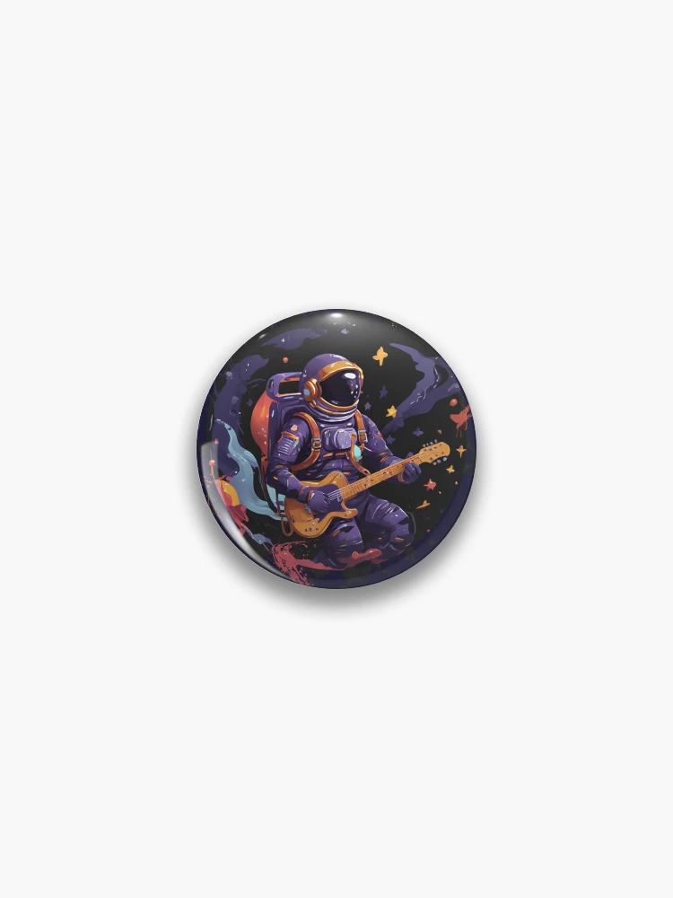 Thumbnail 1 von 3, Button, Spaceman-Gitarre designt und verkauft von Rafael Vilemberg.
