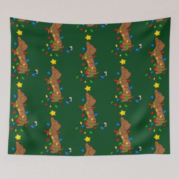 Item preview, Christmas Dachshund designed and sold by briestudio.