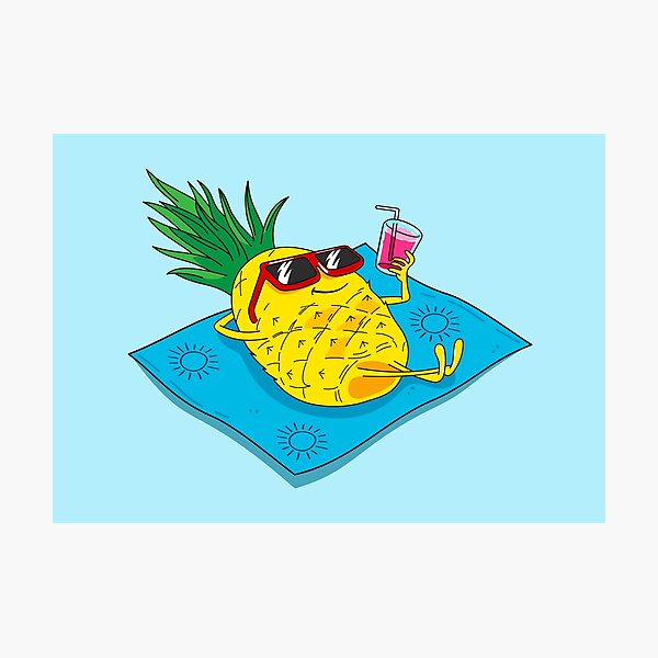 Artikelvorschau, Ananas am Strand entworfen und verkauft von DmitriM.