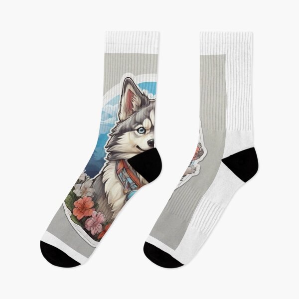 Item preview, Cute husky among roses designed and sold by abdelaziz0.
