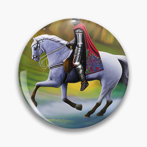 Item preview, A knight on horseback in a splendid setting. designed and sold by DreamlineArtworks.