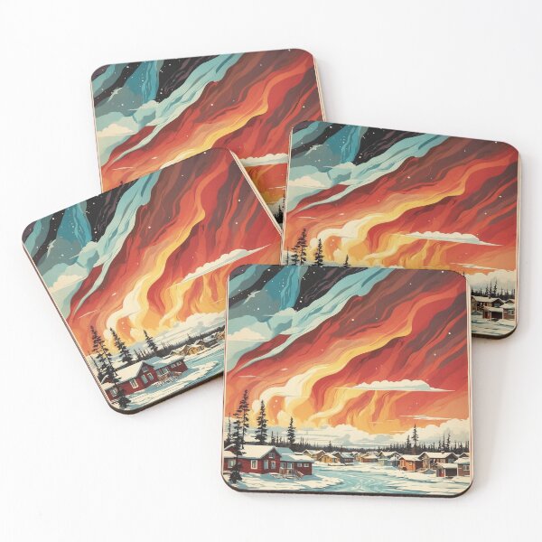 Item preview, Yellowknife Aurora Borealis Canada Vintage Poster Tourism designed and sold by TravelersGems.