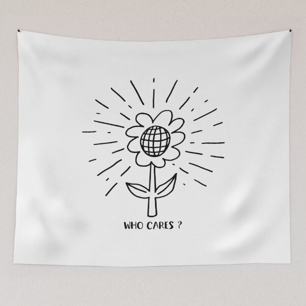 Item preview, Rex Orange County Merch WHO CARES DISCO FLOWER designed and sold by Laurie-Londono.