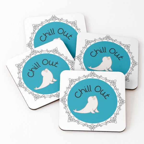 Item preview, Zen seal pup does yoga designed and sold by JoyGDesigns.