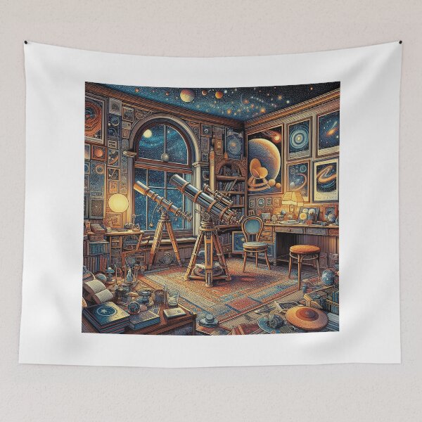 Item preview, Starry Nights: An Astronomer's Haven designed and sold by TextileTrove.