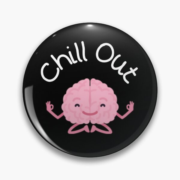 Item preview, This is your brain on yoga on a colorful background with a mandala border designed and sold by JoyGDesigns.